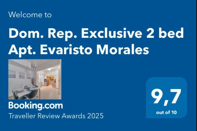 Dom. Rep. Exclusive 2 Bed Apt. Evaristo Morales Santo Domingo Luaran gambar